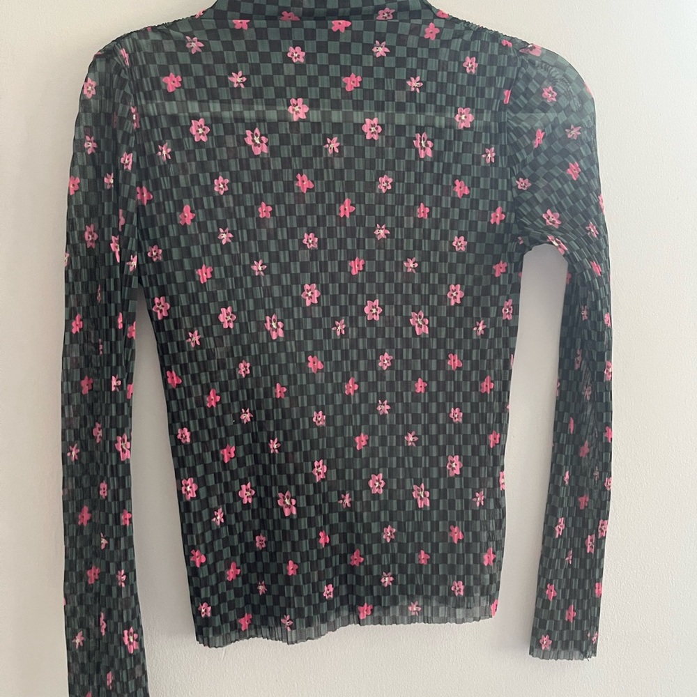 Nobody’s Child Floral Checkered Women's Top size 8